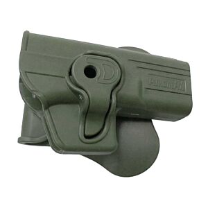 Amomax fondina rigida CQB per pistole glock (verde)