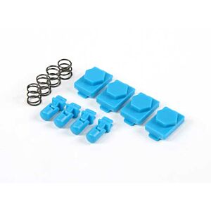 Hexmag latchplate, spring and follower for airsoft magazine (nimbus blue)