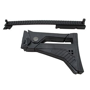 S&T hybrid set with stock and rail mount for g36 rifle (black)