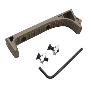 JJ airsoft Link curved foregrip for M-LOK handguards (tan)