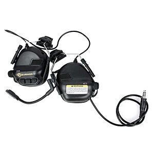 EARMOR M32H MOD4 communication Hearing protection earmuff for FAST helmet (black)