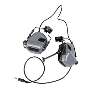 EARMOR M32H MOD4 communication Hearing protection earmuff for FAST helmet (grey)