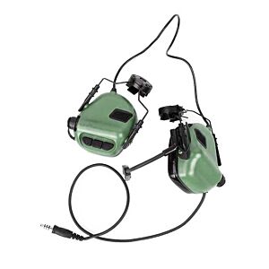 EARMOR M32H MOD4 communication Hearing protection earmuff for FAST helmet (green)
