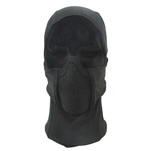 Wosport passamontagna shadow fighter con protezione viso (nero)