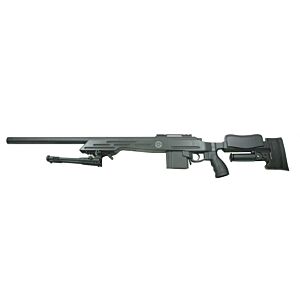 Well MSR338 STINGER air cocking sniper rifle with bipod (black)