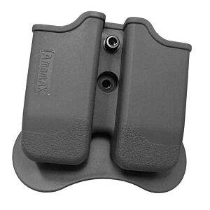 Amomax porta caricatore doppio per pistola tipo USP/PX4 (nero)