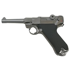We p08 full metal gas pistol (4inches inox)