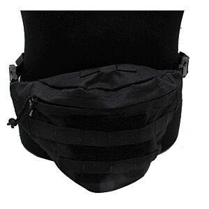 Royal plus waist pouch with pistol holster (black)