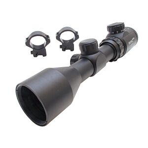Js-tactical 3-9x40ir compact rifle scope (with rings)