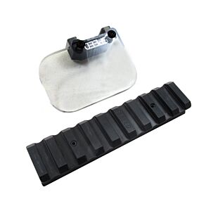 Spped airsoft bb shield kit with rail