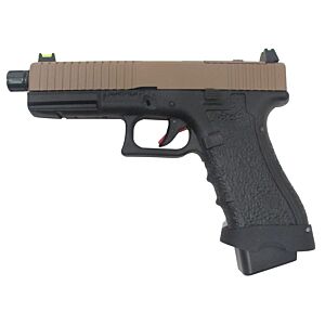 Vorsk g17 Custom full metal gas pistol (black/tan)
