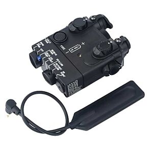 WADSN DBAL-A2 puntatore dual torcia con laser IR per slitte 20mm (nero)