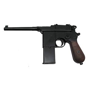 We M712 full metal gas pistol with wood type stock/holster
