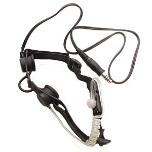 z-tactical throat microphone with ear phone for transceiver