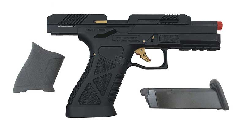 HFC pistola custom a gas AG-17 (nera)-custom airsoft