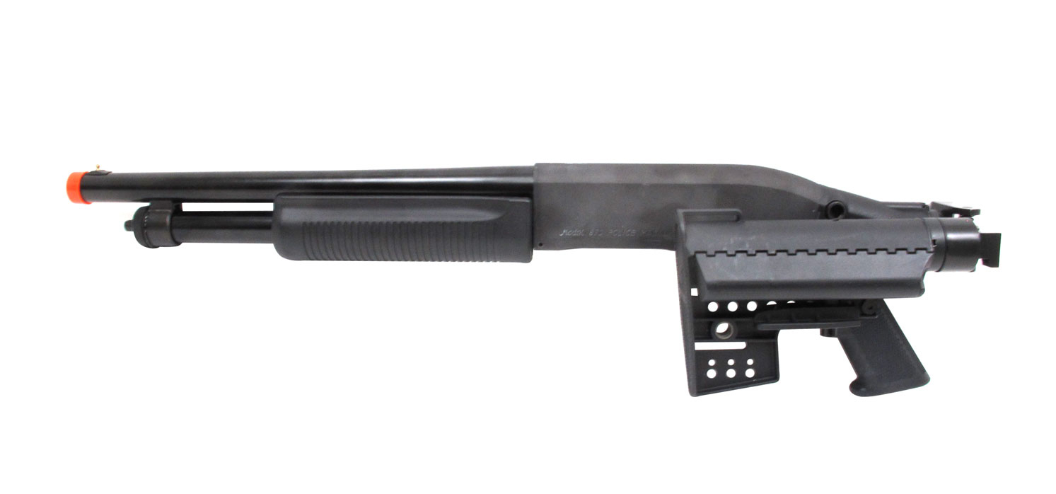 PPS fucile a pompa m870 folding stock real eject shotgun (gas)-airsoft pompa